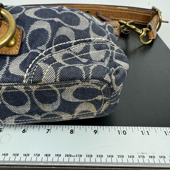 Coach Blue and Brown Crossbody Bag - Picture 16 of 16